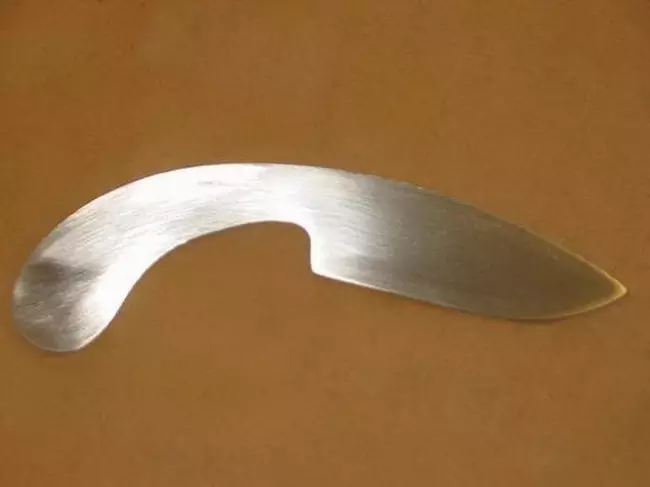 Diskdən hazırlanmış bıçaq, dairəvi mişardan