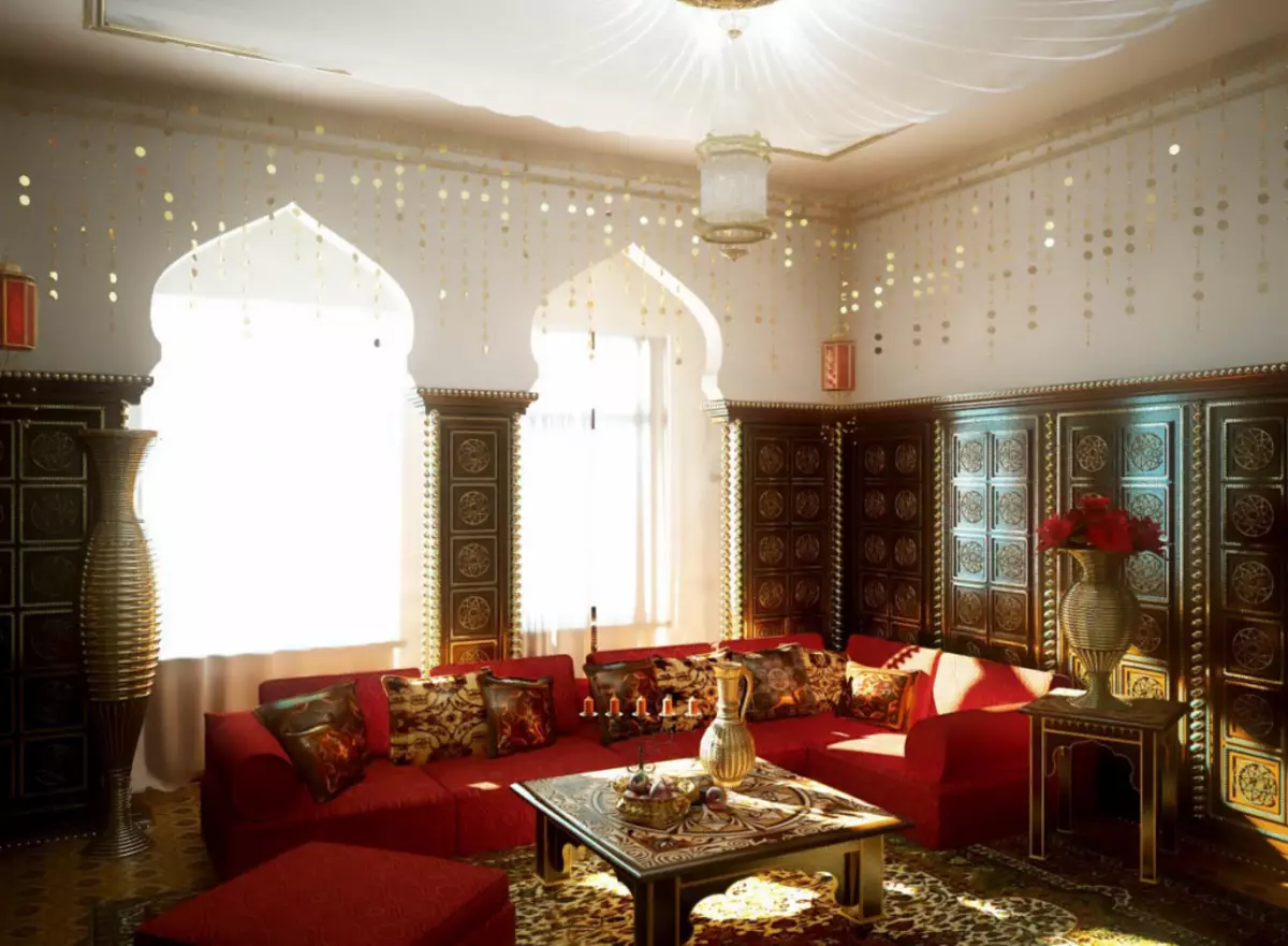 Interior gaya Maghribi.