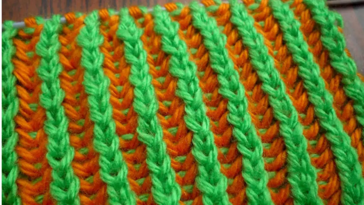 Еластични плетење игли: Видови на шеми со опис и видео