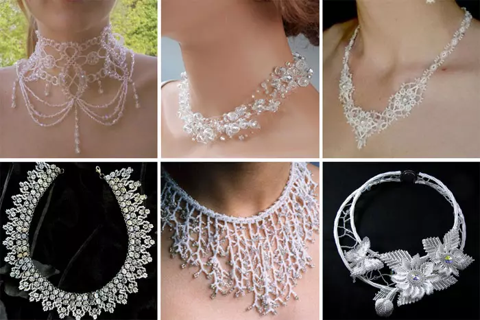 Collar de boda: clase mestra con esquemas