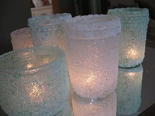 What can be made of glass cans: candlestick and vase with their own hands