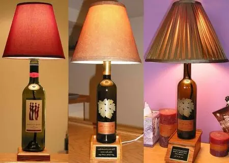 Mida teha klaaspudelitest: vaas, lamp, küünlajalg, riiul ja mitte ainult