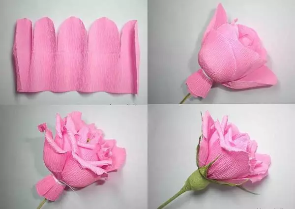 골판지에서 꽃을 만드는 방법 (60 장의 사진)