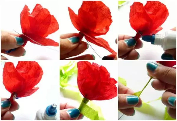 Как да направим цветя от гофрация (60 снимки)