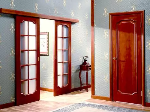 Ποια πόρτα να επιλέξετε στην αίθουσα: επιλογές στη φωτογραφία