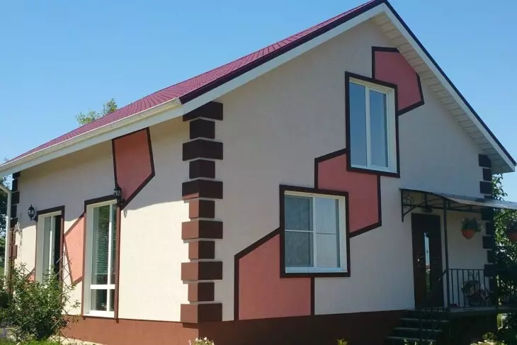 Jepni fasadën e shtëpisë së natyrshmërisë duke përdorur mermer