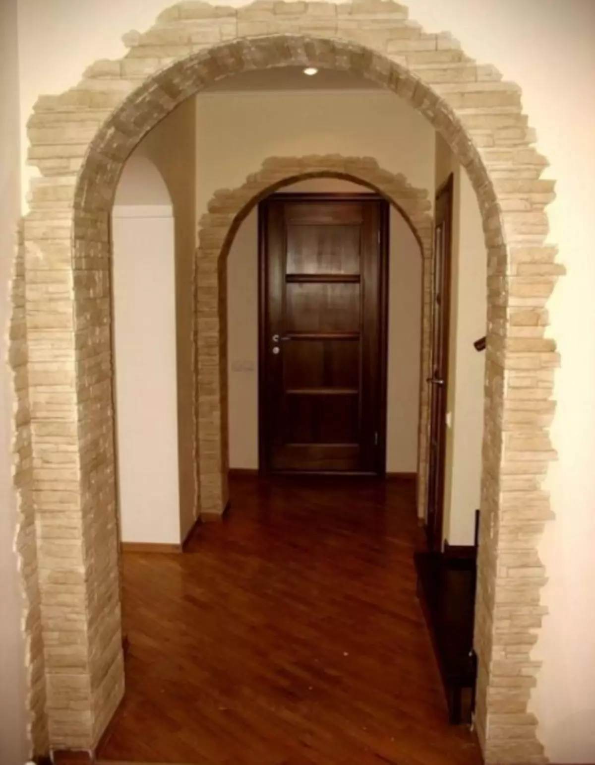 Homemade arch in the doorway: instruction how to make