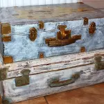 古いスーツケースのためのデコパージュオプション：いくつかの興味深いアイデア