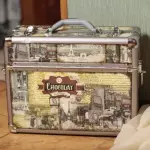 Decoupage旧行李箱选项：一些有趣的想法