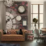 Características do estilo de Londres no interior do apartamento