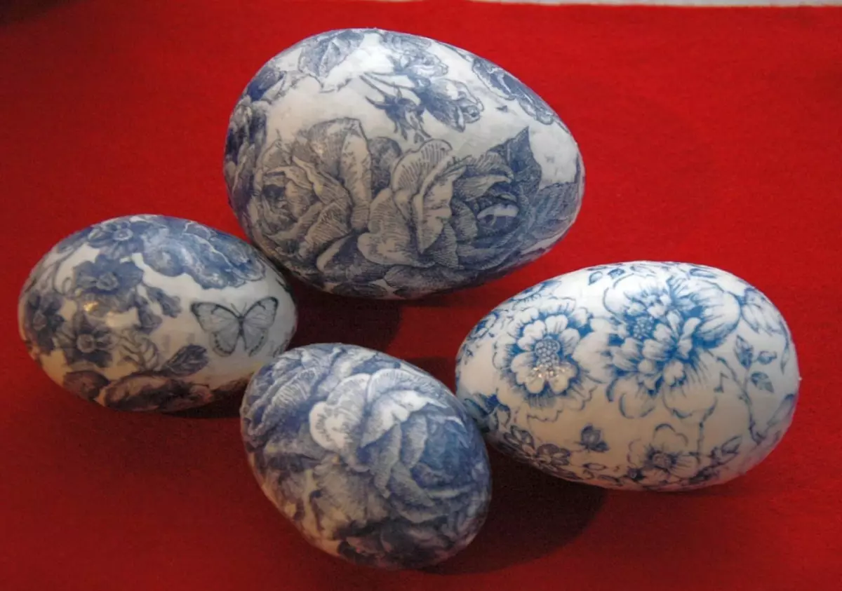Vintage Decoupage Pasxa yumurtaları