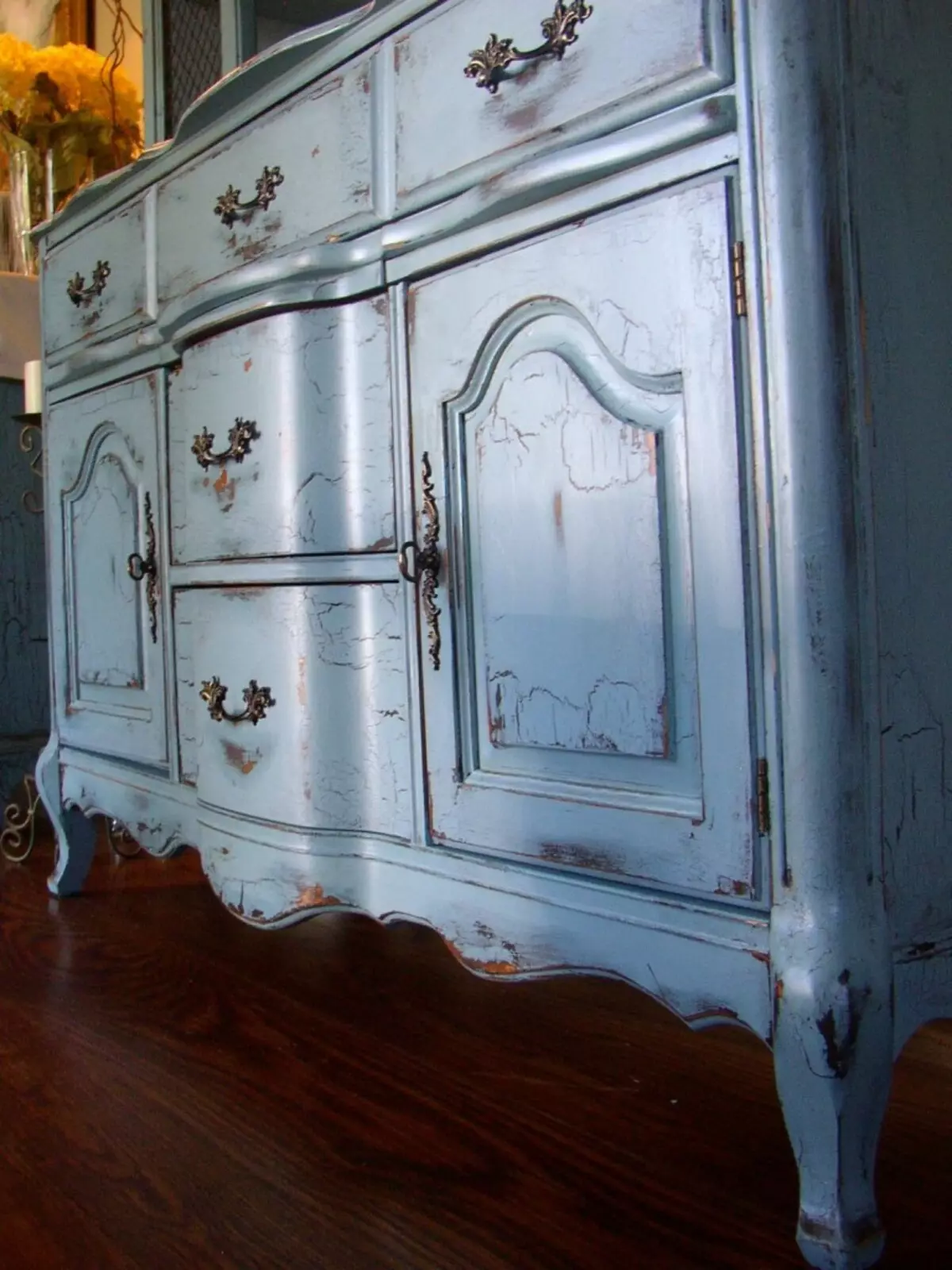 Старинная реставрация. Буфет Румыния отреставрированный. Старая мебель. Декор для мебели. Винтажная мебель.