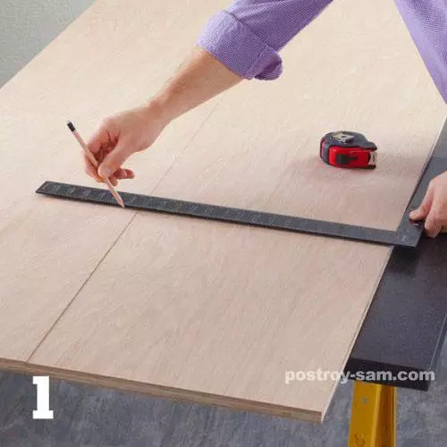 Kako narediti posteljo iz vezanega lesa? Risanje postelje.