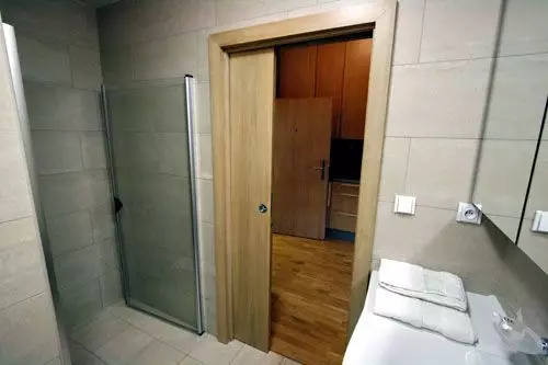 बाथरूम आणि शौचालयात स्लाइडिंग दरवाजे: निवडण्यासाठी टिपा
