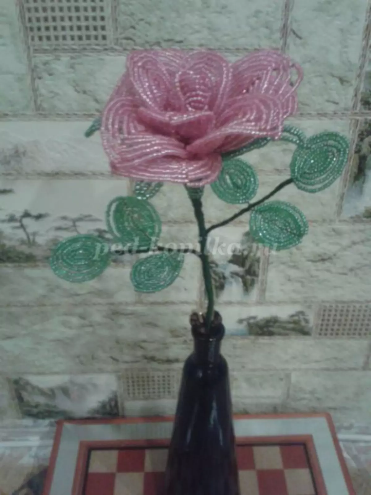 珠子玫瑰在希腊风格的为初学者与照片和视频