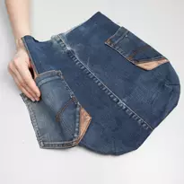 Jak šít pytel starých džíny: vzor a hlavní třída na šití