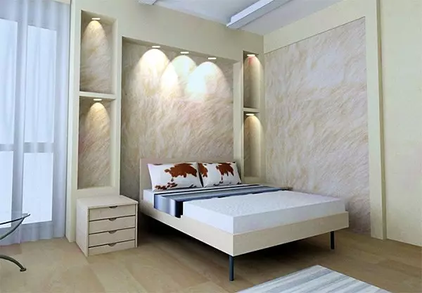 Placera över sängen i sovrummet: inredning och designidéer (37 bilder)
