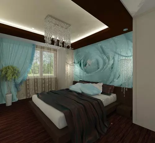 Yataq otağında yatağın üstündən yerləşdirin: dekorasiya və dizayn ideyaları (37 şəkil)