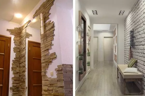 Batu dekoratif di lorong - rahasia styling