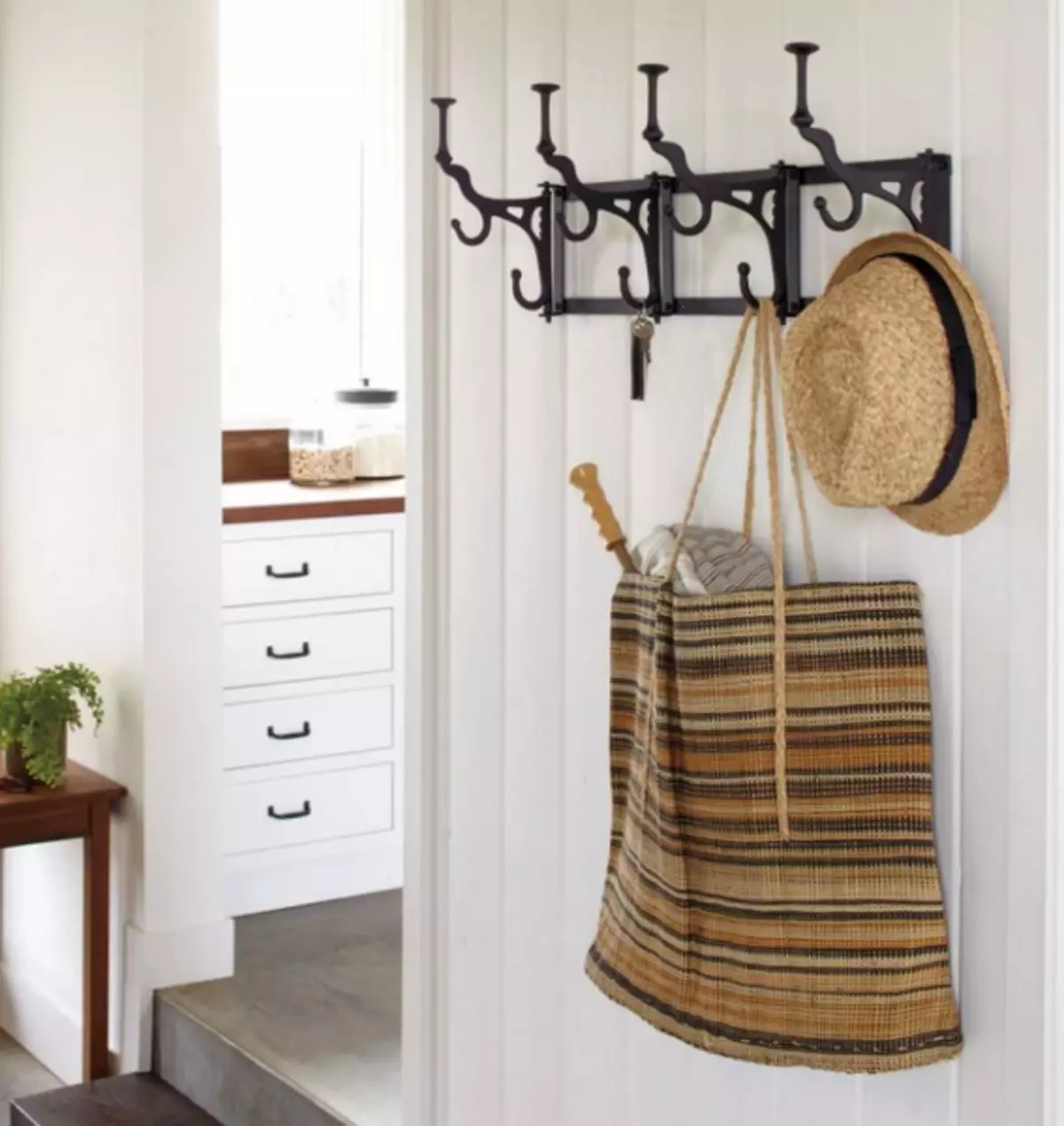 Hangers in the hallway - wall, outdoor or panel