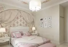 Chọn hình nền trong phòng ngủ theo phong cách của Provence: Hình ảnh và 5 khuyến nghị