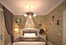 Provence tarzında yatak odasında duvar kağıtları seçin: Fotoğraflar ve 5 Öneri
