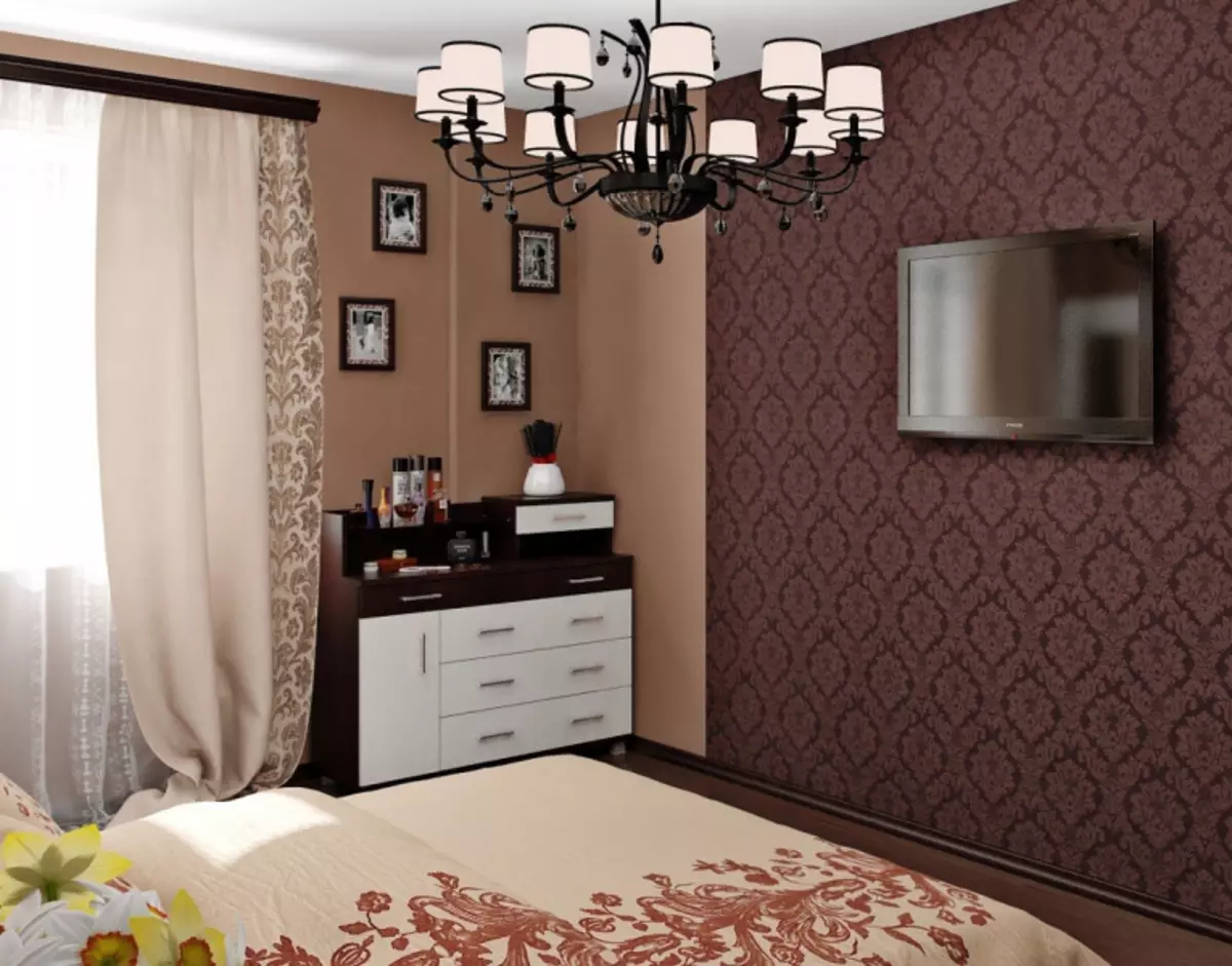 Pilih wallpaper di kamar tidur dengan gaya Provence: Foto dan 5 rekomendasi