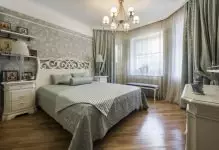 Vælg Wallpapers i soveværelset i stil med Provence: Billeder og 5 Anbefalinger
