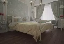 Pilih Wallpaper di dalam bilik tidur dalam gaya Provence: Foto dan 5 CADANGAN