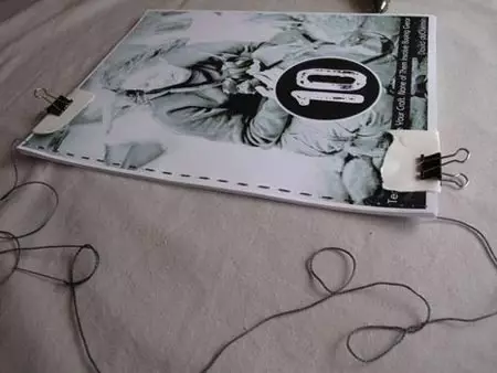Cómo coser un libro y marcador