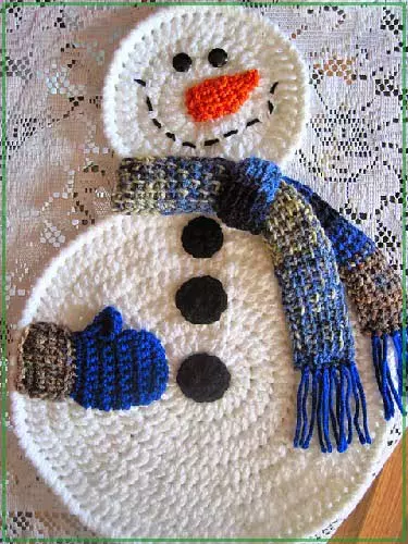 Pahiyom nga Knitted Hook Snowman