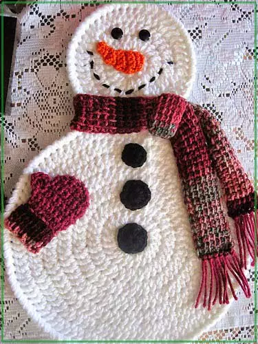 Smile Snowman Knitted Gancio