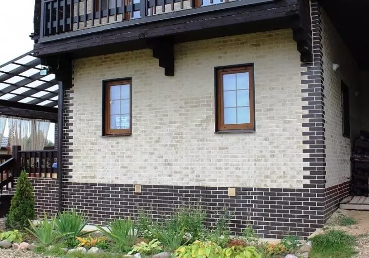 Klinkerfliese für Fassade, Basis, Gartenspuren