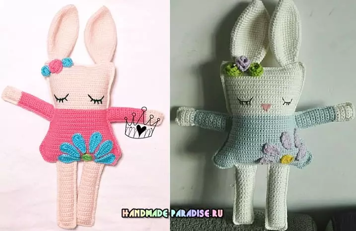 Rabbit-split. Knit crocheted kilalao kilalao