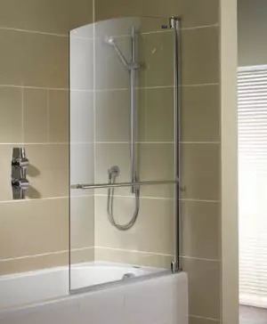 Üvegfüggönyök a fürdőhöz, megbízható védelmi mód a fröccsenő ellen