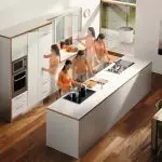 Virtuves dizains 10 kv. M - Ērta plānošanas un izkārtojuma izvēle (45 fotogrāfijas) 8326_29