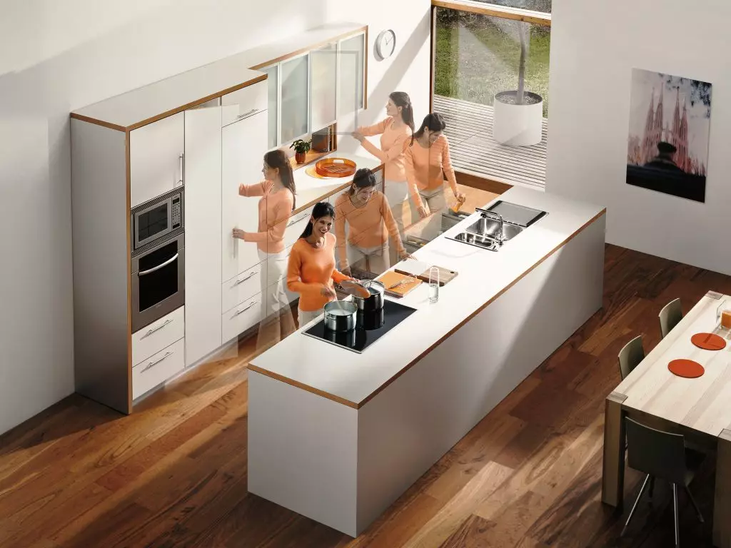 Virtuvės dizainas 10 kv. M - patogaus planavimo ir išdėstymo pasirinkimas (45 nuotraukos) 8326_4