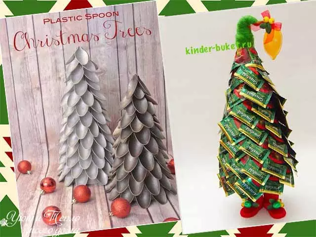 Crafts for the new year of the Christmas tree do it yourself - ideas