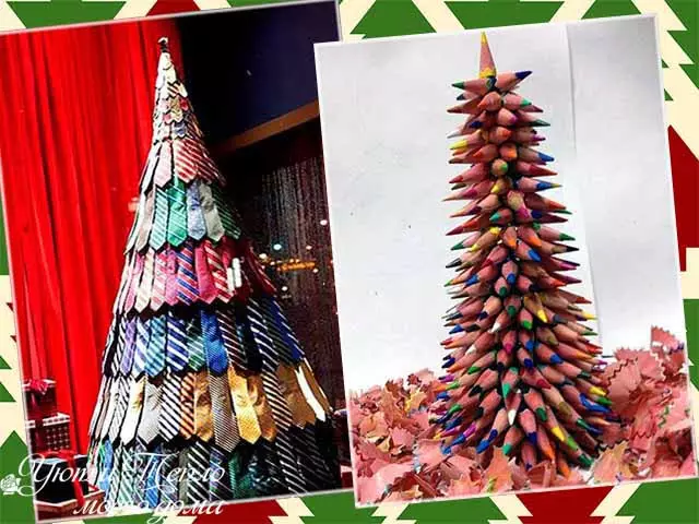 صنایع دستی برای سال جدید درخت کریسمس آن را خودتان انجام دهید - ایده ها