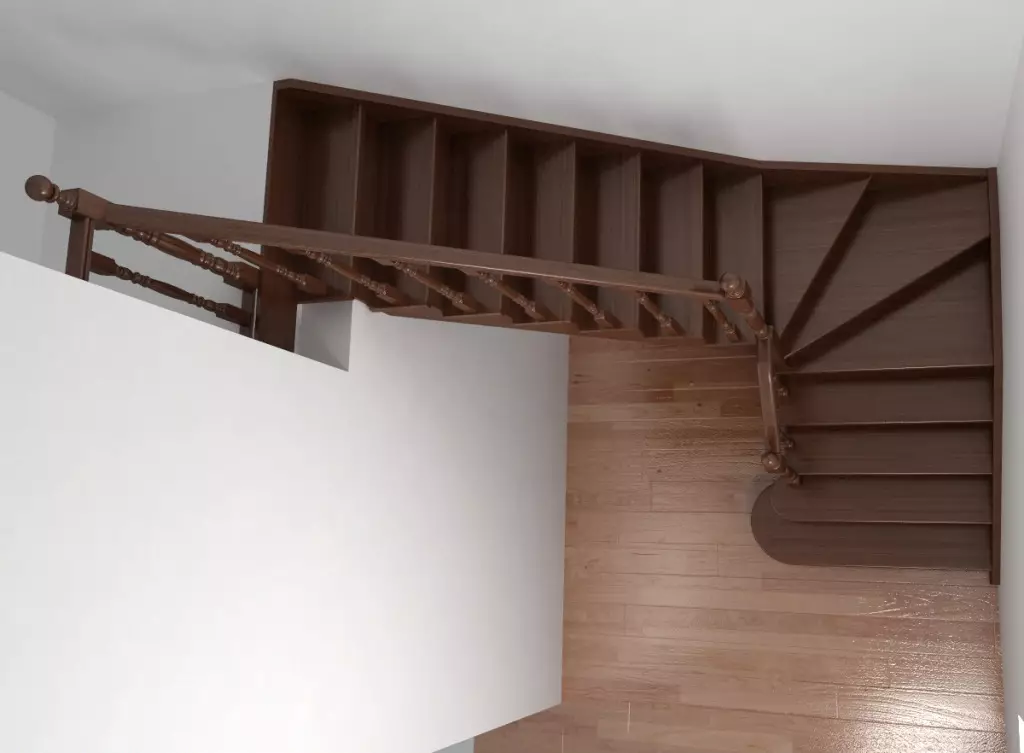 M-muotoinen portaikko