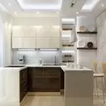 Wie ist es richtig und schön, eine Küche 3 für 3 Meter zu arrangieren?