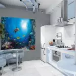 Wall Mural 3D leboteng la kichine: ho tloha ho Z