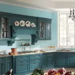 Nhà bếp màu ngọc lam và 9 kết hợp màu sắc