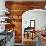 Sienų klirensas virtuvėje: 7 stilingos parinktys