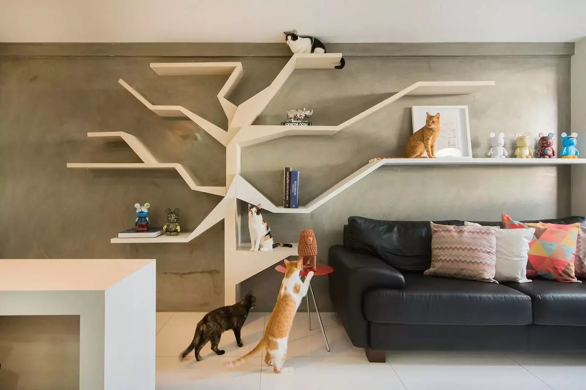 Top 5 consilii pentru design de apartamente dacă aveți o pisică