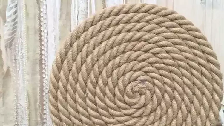 Decor DIY: vifaa na samani kutoka kamba, kamba au jute katika mambo ya ndani (picha 45)