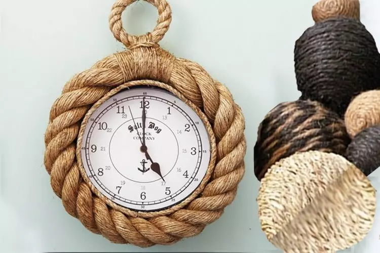 Dekor DIY: Zubehör und Möbel aus Seil, Seil oder Jute im Inneren (45 Fotos)