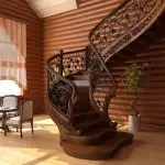 Jenis tangga ke lantai dua: Pilih opsi yang sesuai untuk rumah pribadi (+65 foto)