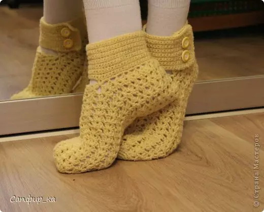Crochet Socks: Schemes for Beginners Paano mag-link ng magandang regalo sa isang master class na may video at mga larawan