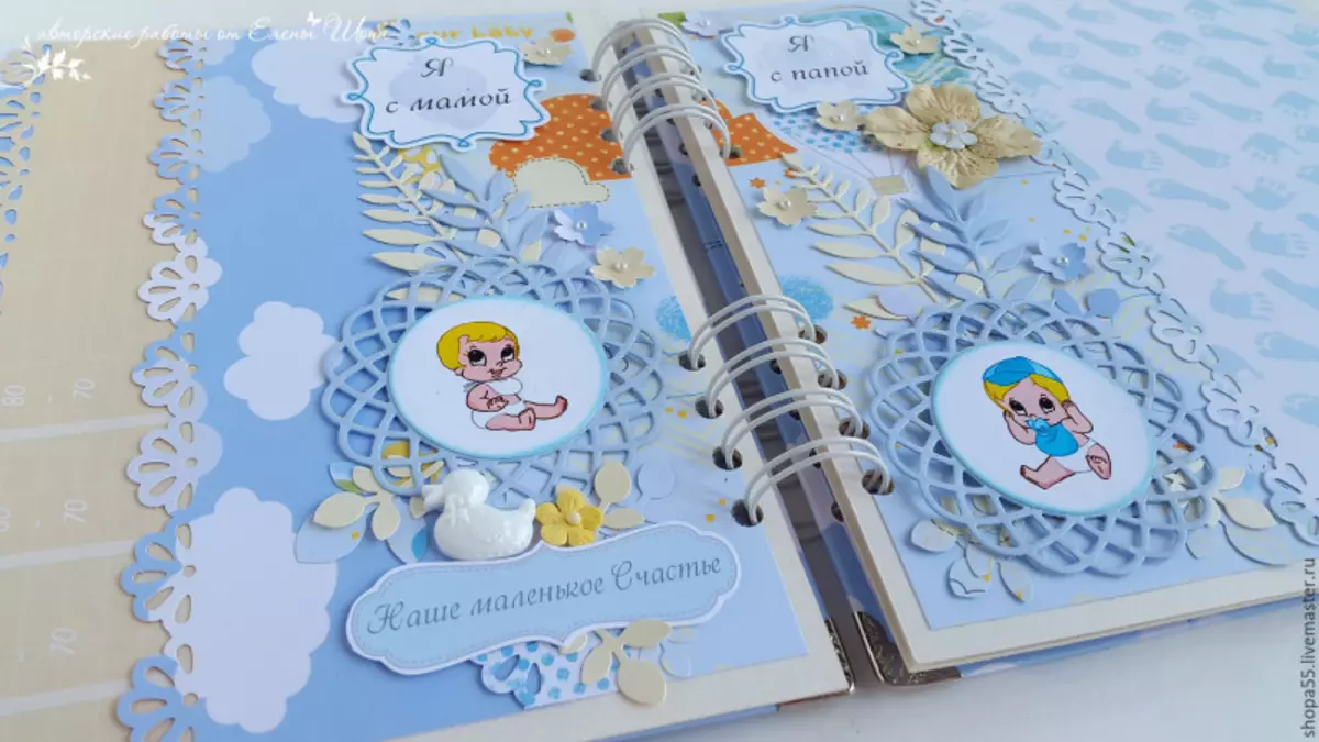 Photo album for newborns: scrapbooking master class with photo